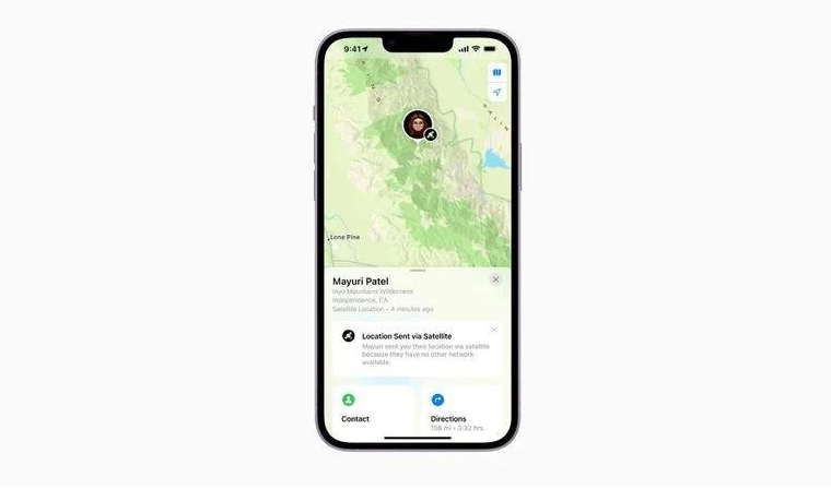 西安苹果14维修分享iPhone14系列中 FindMy功能通过卫星分享位置方法教程 